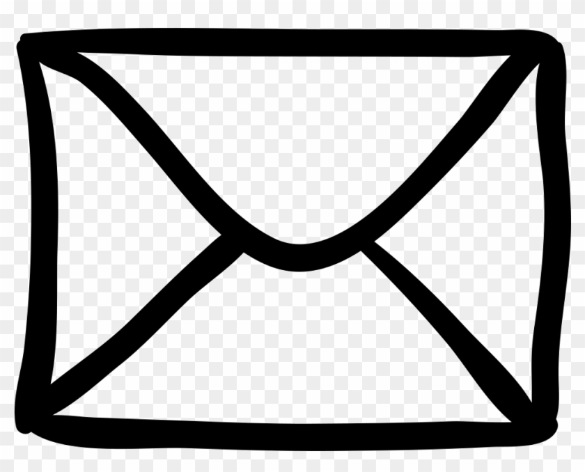 Email New Envelope Closed Back Hand Drawn Outline Svg - Newsletter Icon #239624