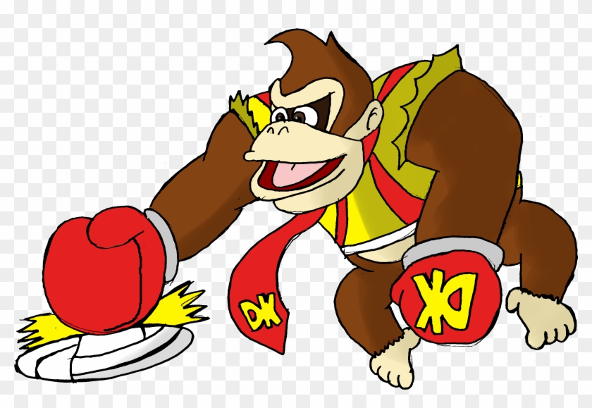 Rabbid Mario Holds Up A Picture Of Some Team Captains - Donkey Kong #240600