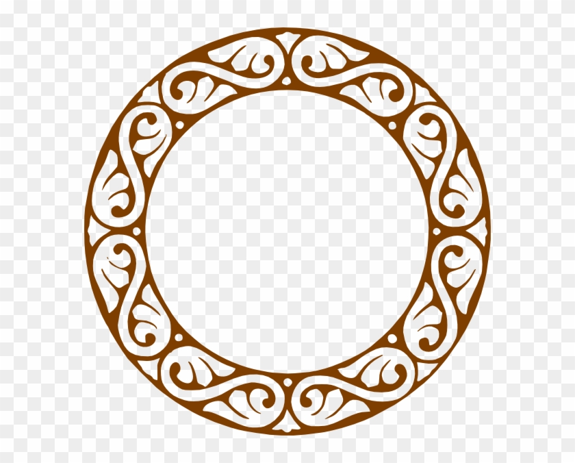 Gold Circle Clip Art - Fancy Letter T #240786
