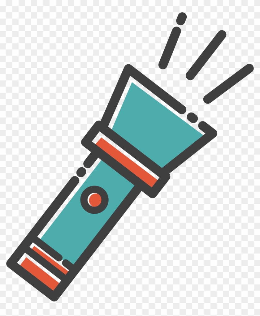 Medium Image - Clip Art Flashlight #240829