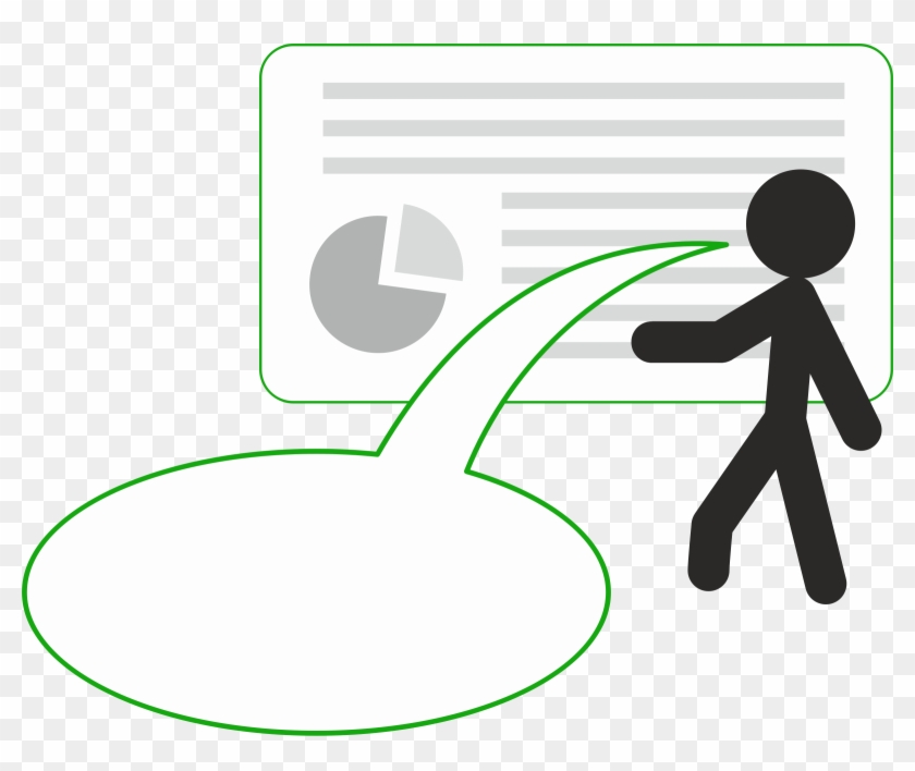 Stick Figure Presenting - Vector Graphics #240874
