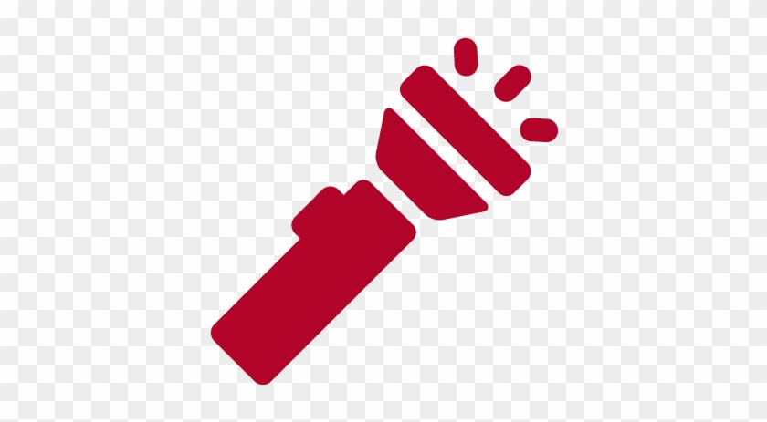 Flashlight - Red Paint Brush Clip Art #240887