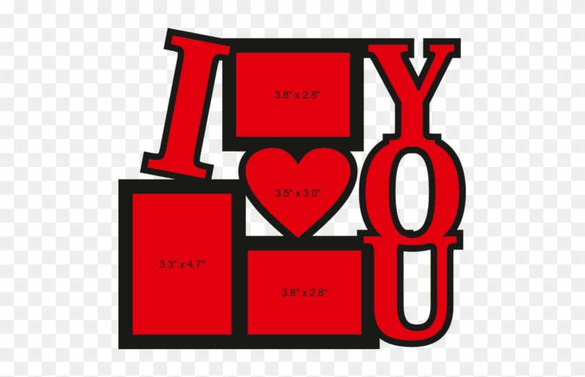 Black I Love You Photo Frame - Black I Love You Photo Frame #1531148
