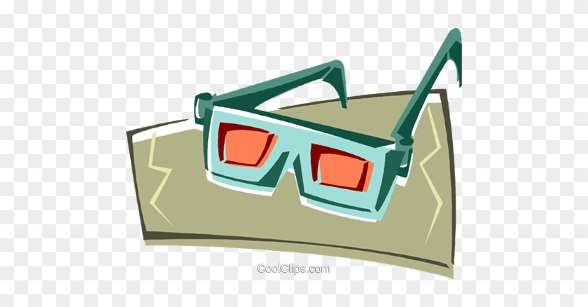 3-d Glasses Royalty Free Vector Clip Art Illustration - 3-d Glasses Royalty Free Vector Clip Art Illustration #1531191