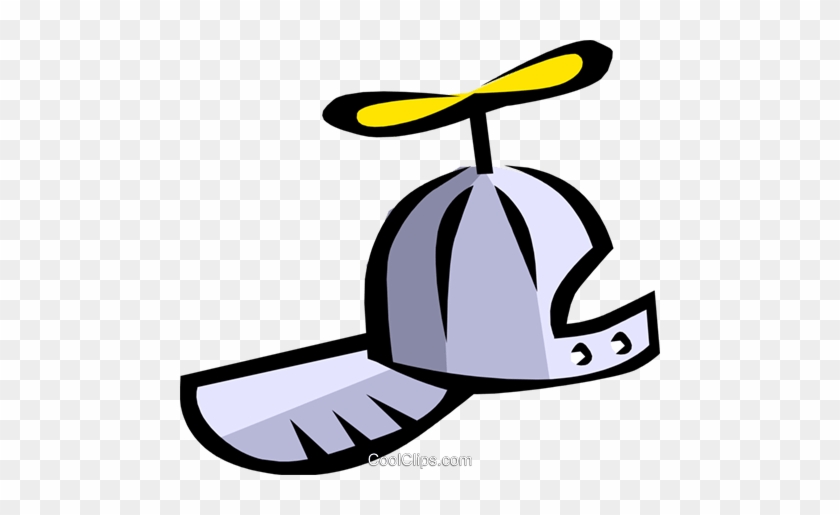 Propeller Hat Royalty Free Vector Clip Art Illustration - Propeller Hat Royalty Free Vector Clip Art Illustration #1531749