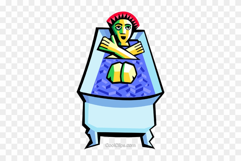 Person In The Tub Royalty Free Vector Clip Art Illustration - Person In The Tub Royalty Free Vector Clip Art Illustration #1532461