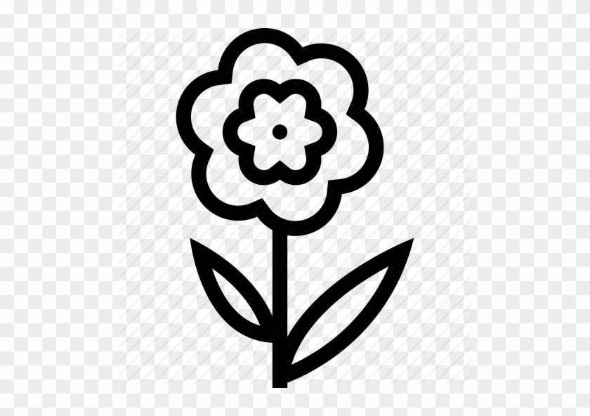 Banner Download Flowers Icon Png Image Black And White - Banner Download Flowers Icon Png Image Black And White #1533034