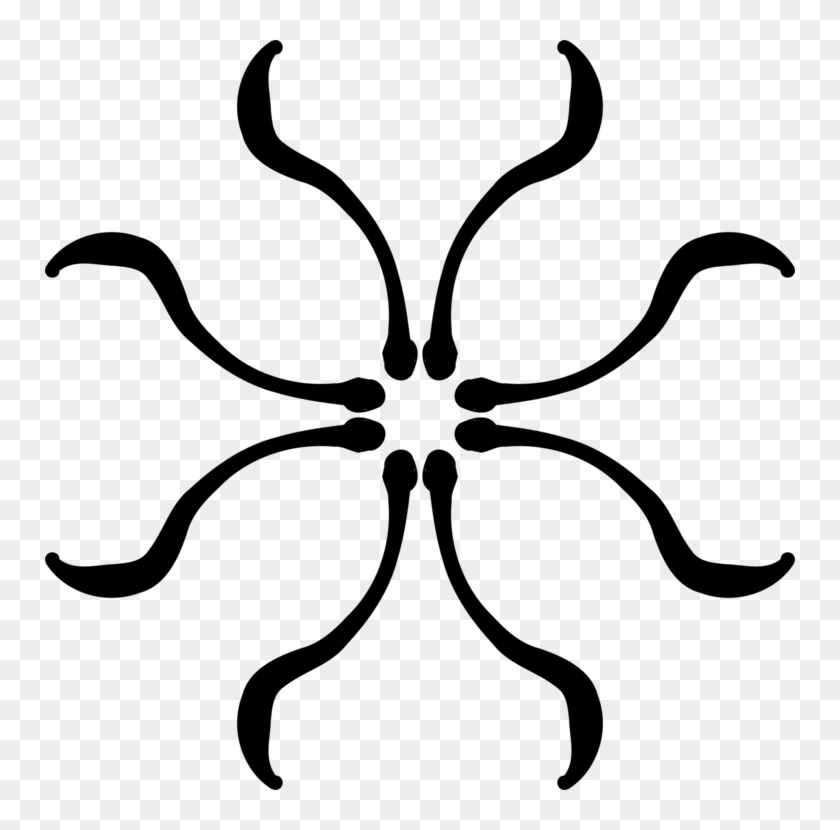 Public Domain Flower Hand Symbol Line Art - Public Domain Flower Hand Symbol Line Art #1533037