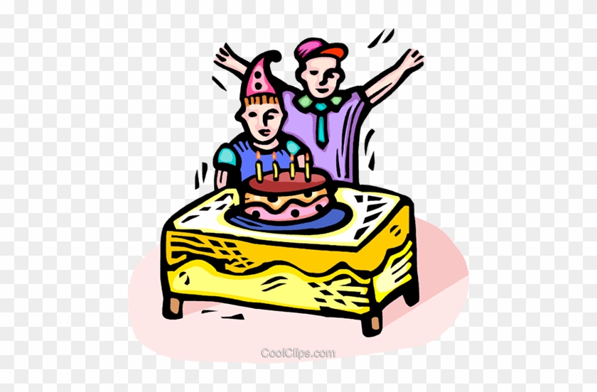 Birthday Party Royalty Free Vector Clip Art Illustration - Birthday Party Royalty Free Vector Clip Art Illustration #1533109