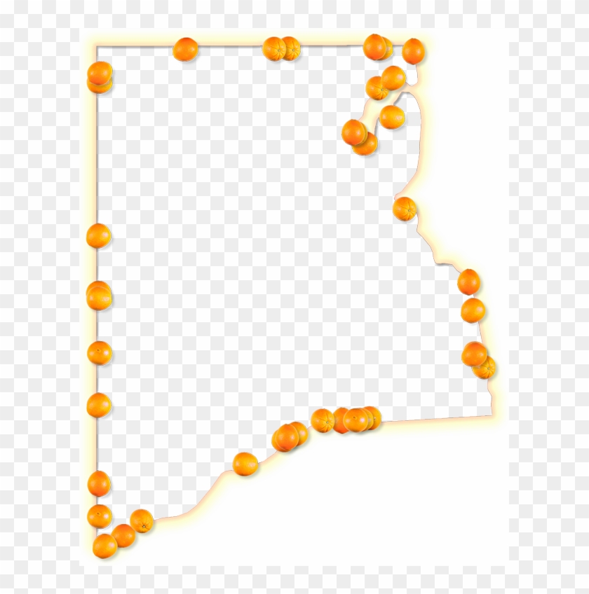 A Map Of Clay With A Yellow-orange Glow Border And - A Map Of Clay With A Yellow-orange Glow Border And #1533311