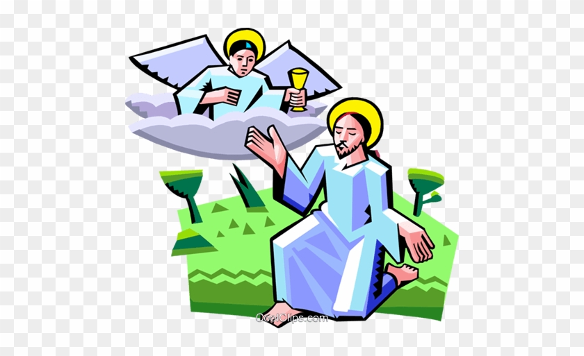 Jesus Speaking With Angel Royalty Free Vector Clip - Jesus Speaking With Angel Royalty Free Vector Clip #1533355