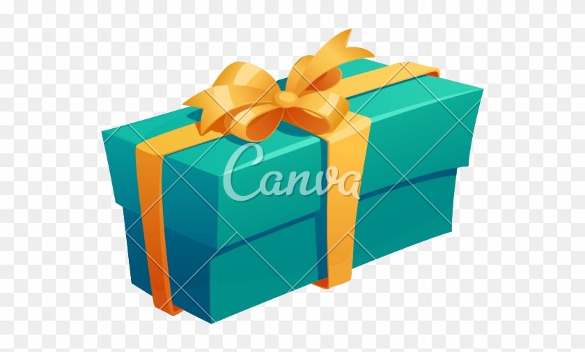 Clip Art Gift Box With Ribbon - Clip Art Gift Box With Ribbon #1533638