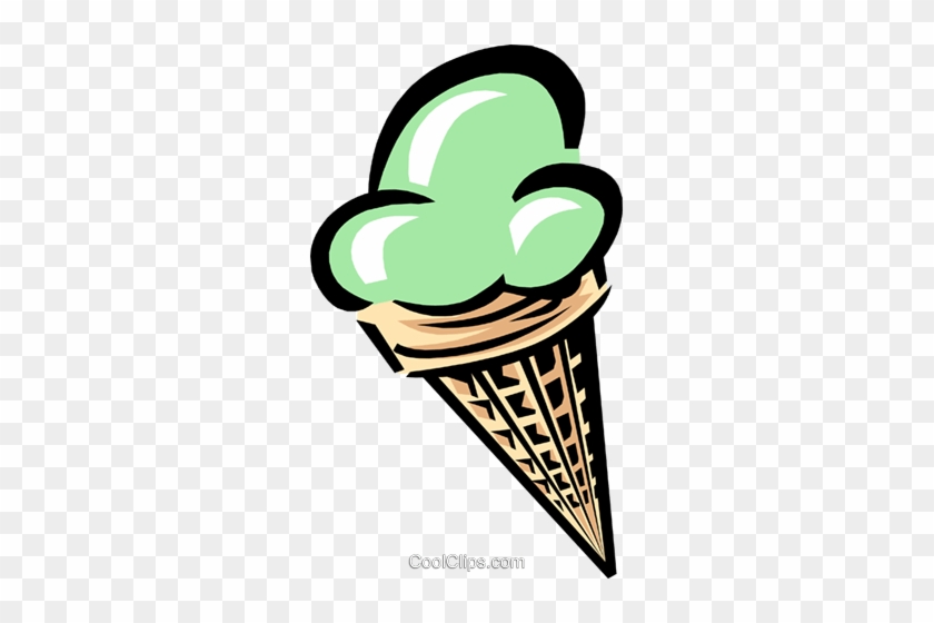 Ice Cream Cone Royalty Free Vector Clip Art Illustration - Ice Cream Cone Royalty Free Vector Clip Art Illustration #1534560