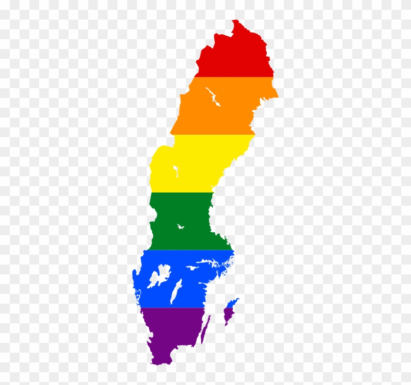 Lgbt Flag Map Of Sweden - Lgbt Flag Map Of Sweden #1535836