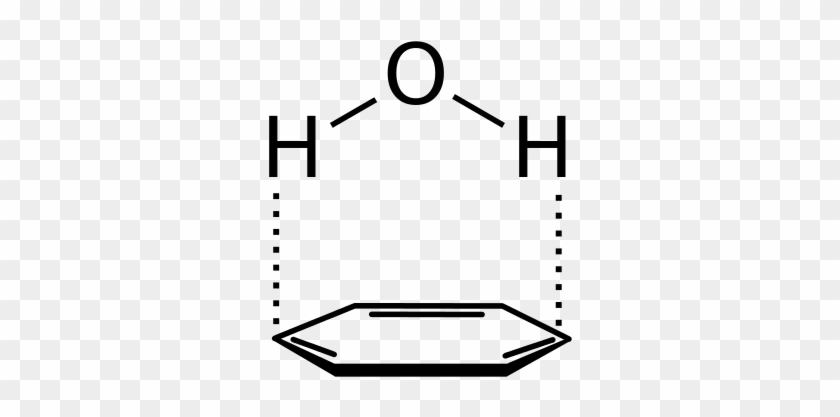 Polar Π Interaction Between Water Molecule And Benzene - Polar Π Interaction Between Water Molecule And Benzene #1536305