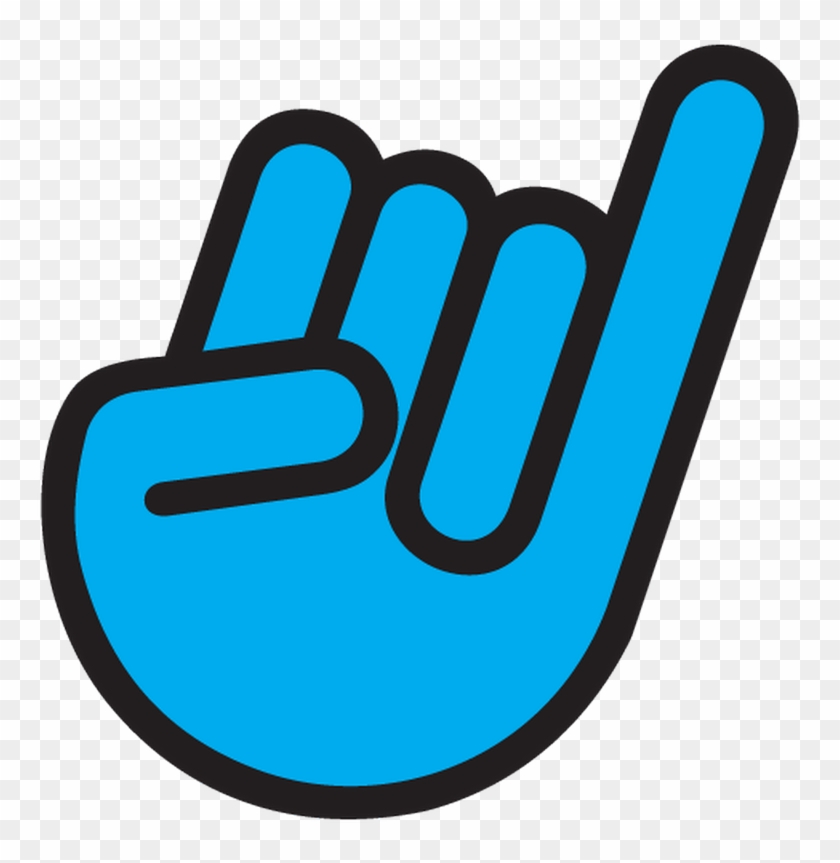Jdm The Shocker Little Finger In Black & Blue Decal - Jdm The Shocker Little Finger In Black & Blue Decal #1536367