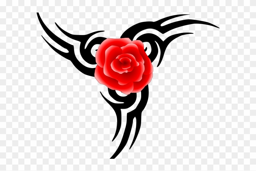 Tattoos Clipart Rose - Tattoos Clipart Rose #1536557