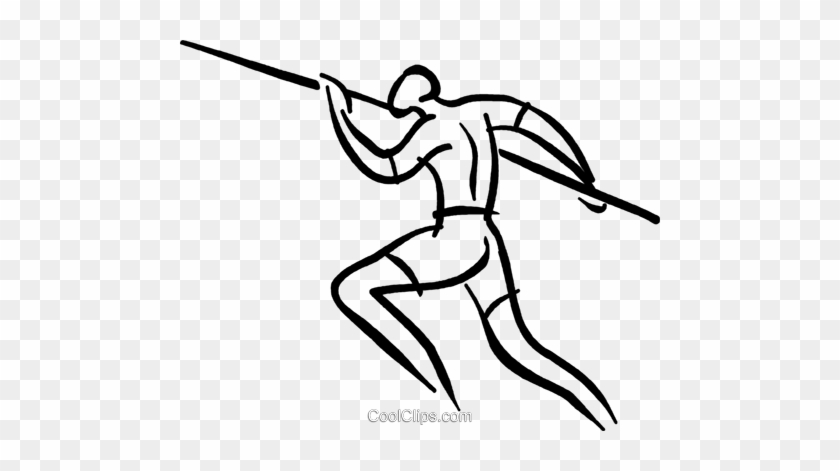 Pole Vault Royalty Free Vector Clip Art Illustration - Pole Vault Royalty Free Vector Clip Art Illustration #1537039