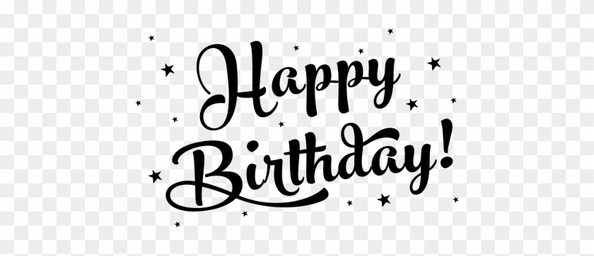 Happy Birthday Black Clipart - Happy Birthday Black Clipart #1538969