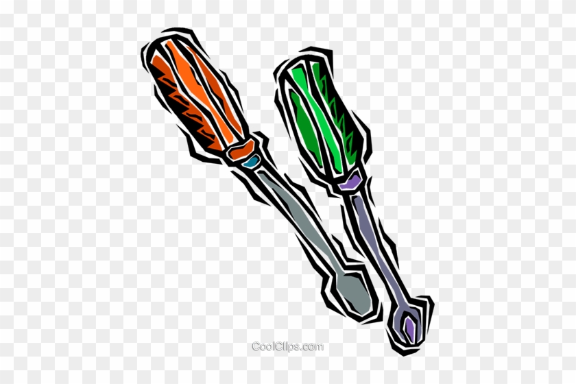Screw Drivers Royalty Free Vector Clip Art Illustration - Screw Drivers Royalty Free Vector Clip Art Illustration #1539607