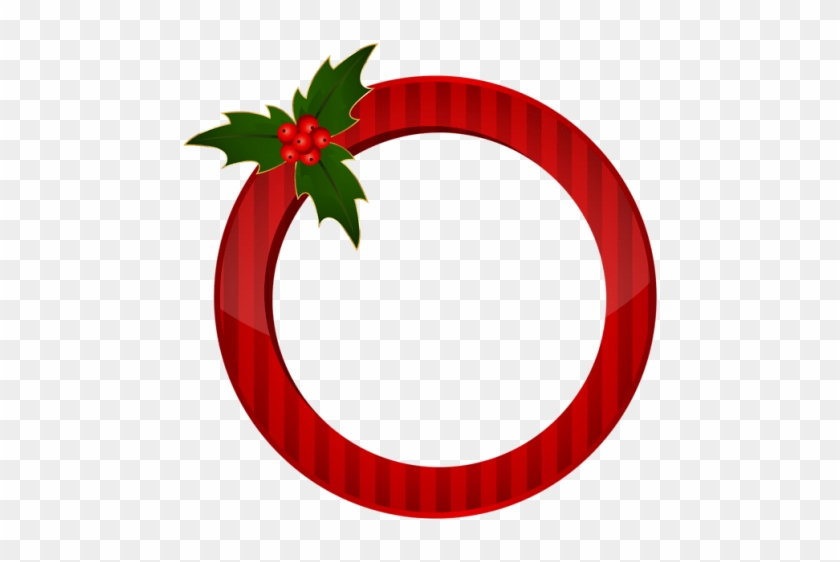 Christmas Round Red Frame Transparent Png - Christmas Round Red Frame Transparent Png #1539916