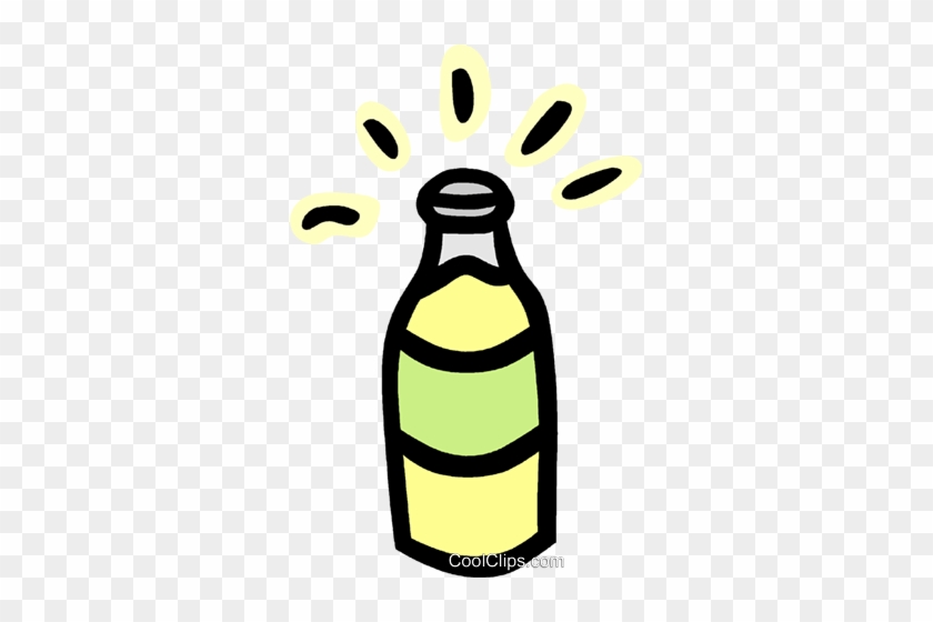Bottle Of Pop Royalty Free Vector Clip Art Illustration - Bottle Of Pop Royalty Free Vector Clip Art Illustration #1540102