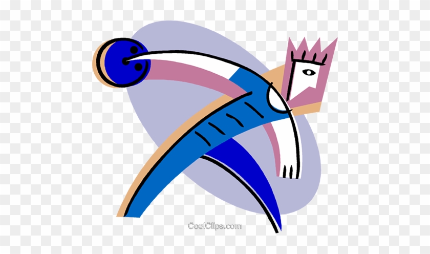 Bowling, Man Bowling Royalty Free Vector Clip Art Illustration - Bowling, Man Bowling Royalty Free Vector Clip Art Illustration #1541095
