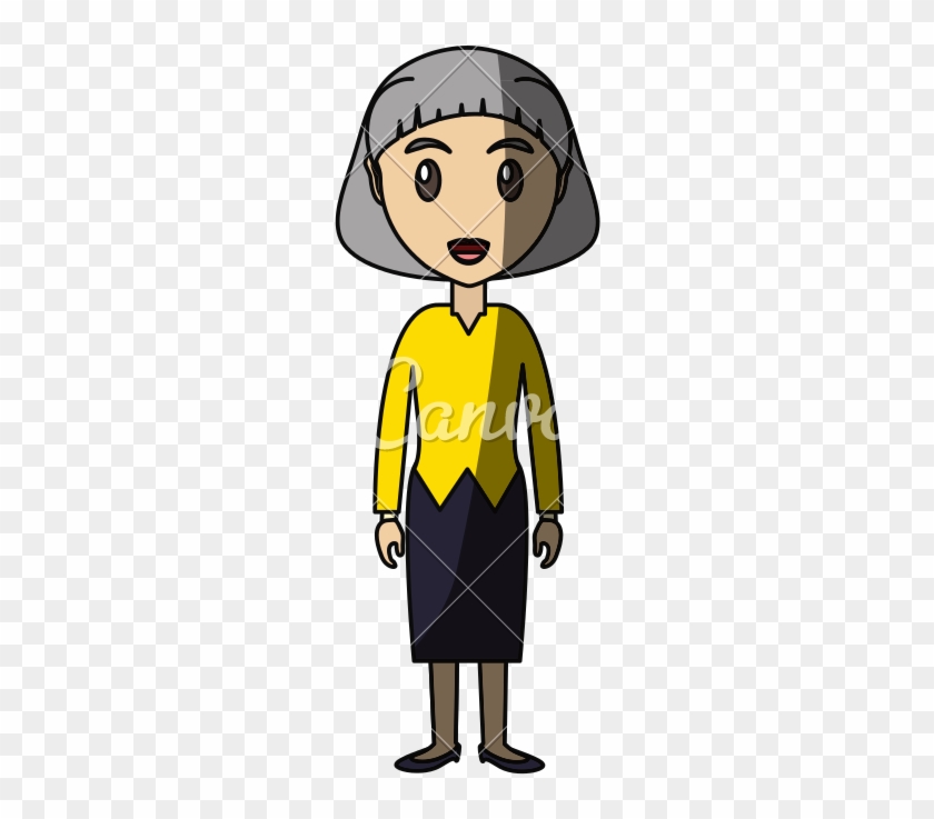 Adult Woman Cartoon Icon - Adult Woman Cartoon Icon #1541354