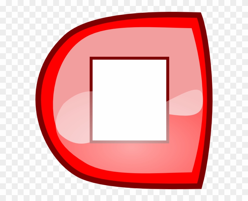 Red Stop Button Clip Art At Clker Com - Red Stop Button Clip Art At Clker Com #1541406
