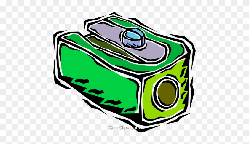 Pencil Sharpener Royalty Free Vector Clip Art Illustration - Pencil Sharpener Royalty Free Vector Clip Art Illustration #1542020