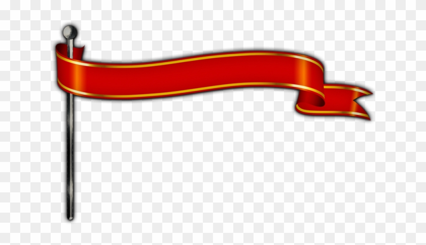Red Ribbon Banner Medieval Style Psd File - Red Ribbon Banner Medieval Style Psd File #1543421