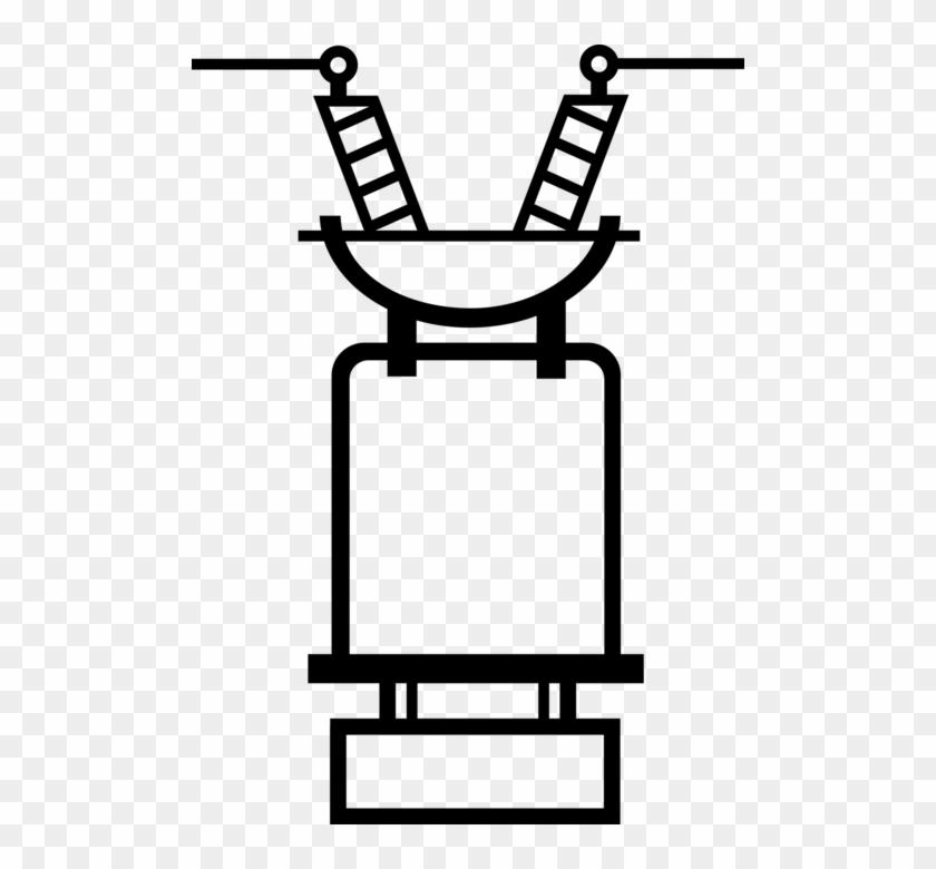 Vector Illustration Of Power Transmission Line Insulator - Vector Illustration Of Power Transmission Line Insulator #1543638