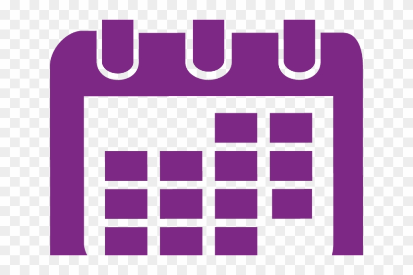 Calendar Clipart Purple - Calendar Clipart Purple #1543725