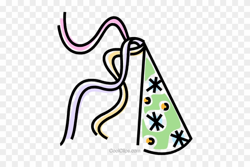 Party Hat Royalty Free Vector Clip Art Illustration - Party Hat Royalty Free Vector Clip Art Illustration #1543899
