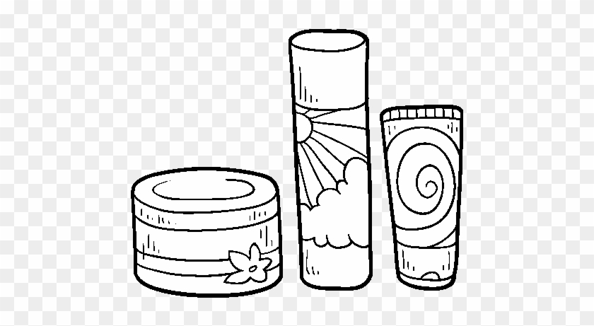 Body Creams Coloring Page - Body Creams Coloring Page #1544071