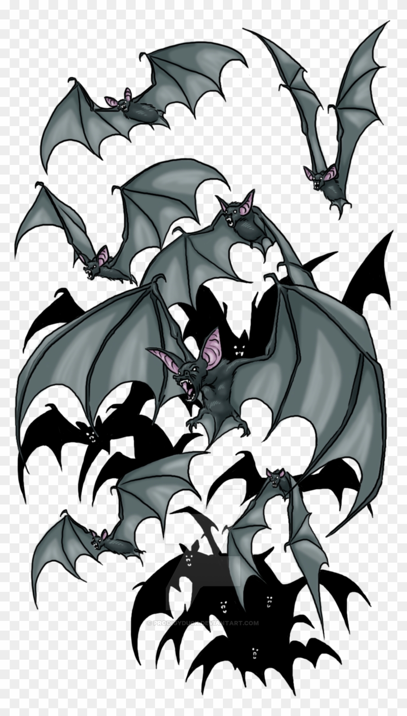 Bats Clipart Bat Swarm - Bats Clipart Bat Swarm #1545258