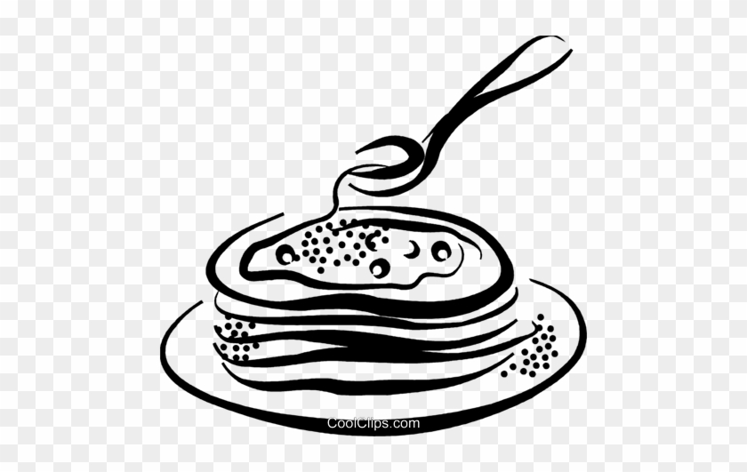 Pancakes Royalty Free Vector Clip Art Illustration - Pancakes Royalty Free Vector Clip Art Illustration #1545602