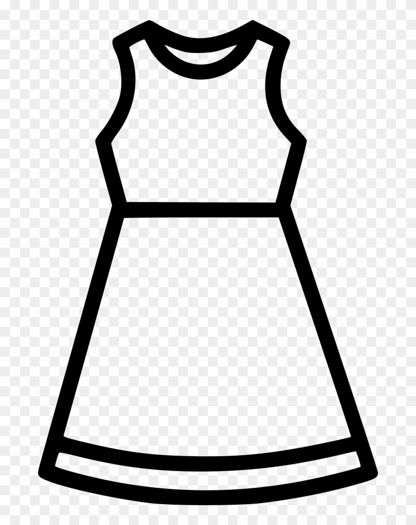 Clipart Black White Fashion Dress - Clipart Black White Fashion Dress #1546429