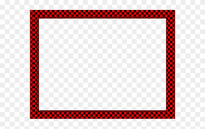 Red Black Funky Checker Rectangular Powerpoint Border - Red Black Funky Checker Rectangular Powerpoint Border #1546811