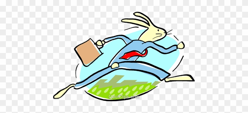 Business Rabbit Running Royalty Free Vector Clip Art - Business Rabbit Running Royalty Free Vector Clip Art #1547947