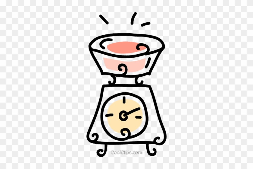 Kitchen Scale Royalty Free Vector Clip Art Illustration - Kitchen Scale Royalty Free Vector Clip Art Illustration #1548029