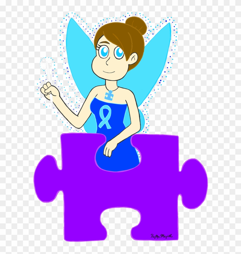 Angela The Autism Fairy With Autism Puzzle By Kmtvm123 - Angela The Autism Fairy With Autism Puzzle By Kmtvm123 #1548074
