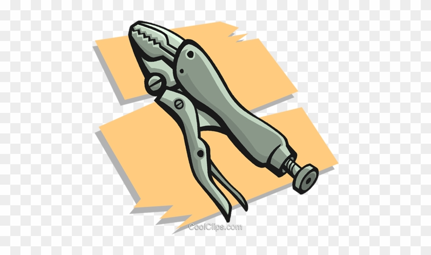 Vice Grips Royalty Free Vector Clip Art Illustration - Vice Grips Royalty Free Vector Clip Art Illustration #1548509