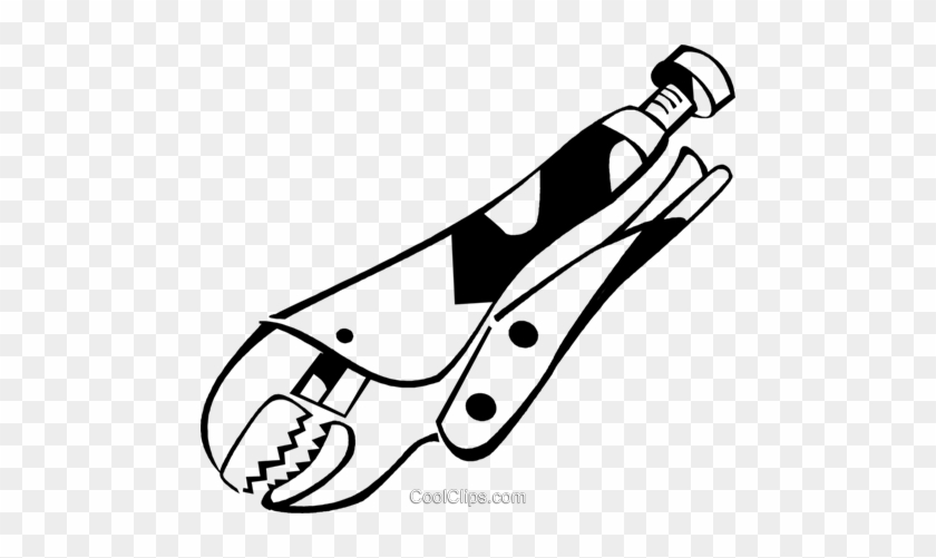 Vice Grips Royalty Free Vector Clip Art Illustration - Vice Grips Royalty Free Vector Clip Art Illustration #1548510