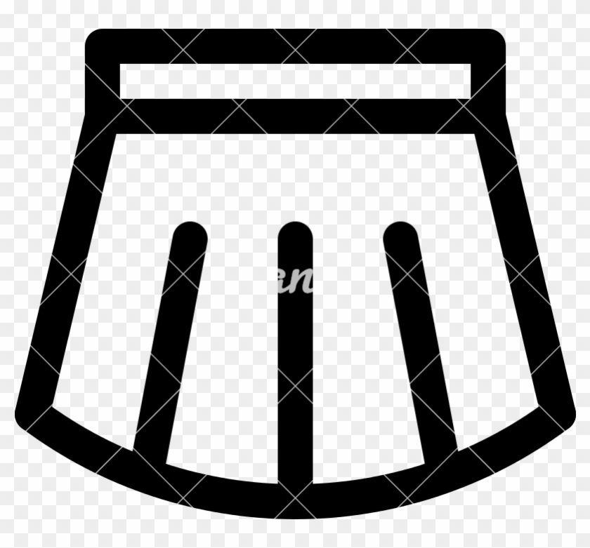 Short Skirt Icon Art - Short Skirt Icon Art #1550141