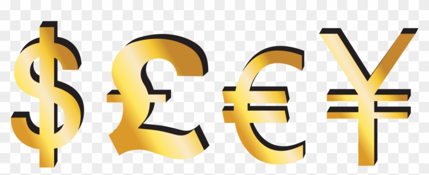 Dollar Pound Euro Yen Signs Png Clipart - Dollar Pound Euro Yen Signs Png Clipart #1551635