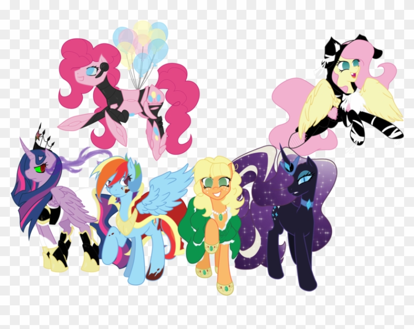 Nightmare-night Mane 6 By Dubsteppegasister - Nightmare-night Mane 6 By Dubsteppegasister #1552483