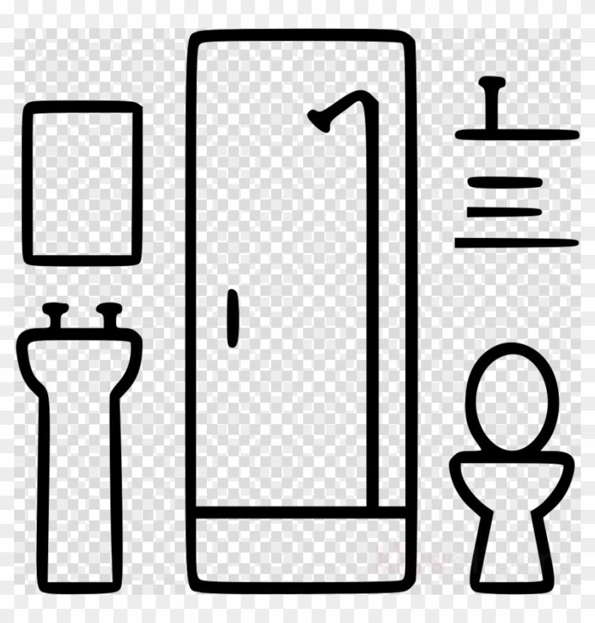 Bathroom Line Icon Clipart Bathroom Royalty-free - Bathroom Line Icon Clipart Bathroom Royalty-free #1553847