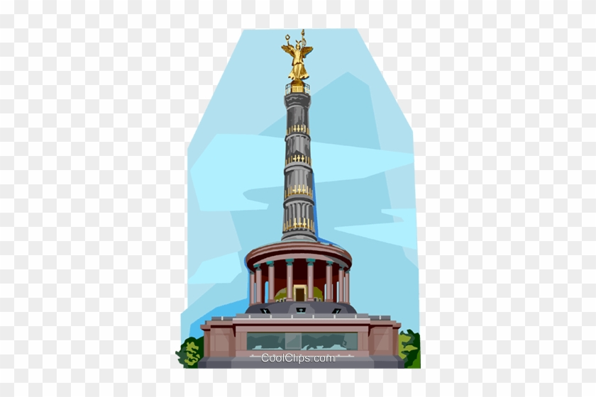 Germany Victory Column Royalty Free Vector Clip Art - Germany Victory Column Royalty Free Vector Clip Art #1554170