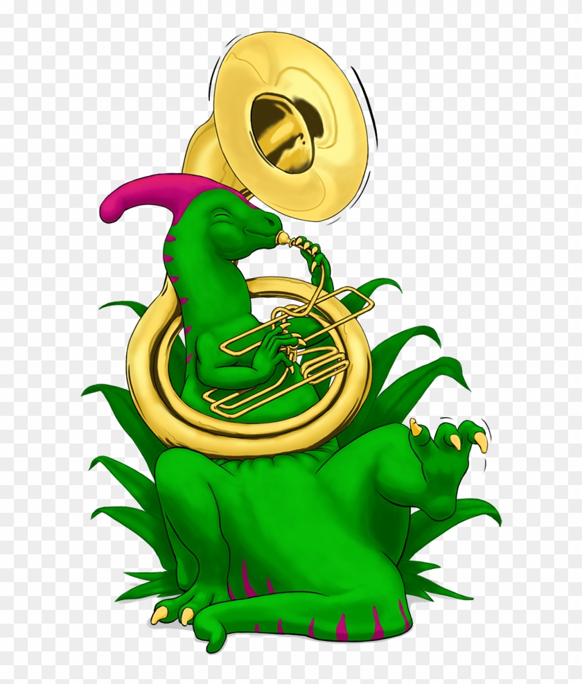 Parasaur With A Giant Sousaphone - Parasaur With A Giant Sousaphone #1554370